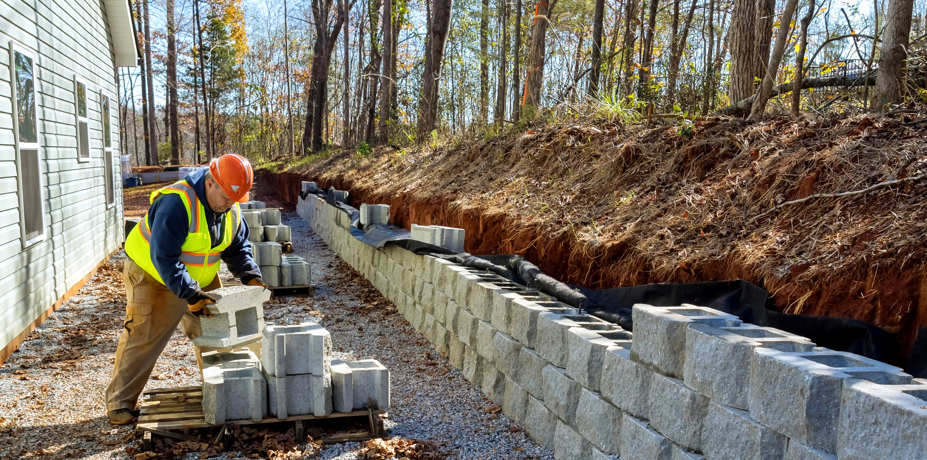 Retaining wall installation experts in Los Angeles